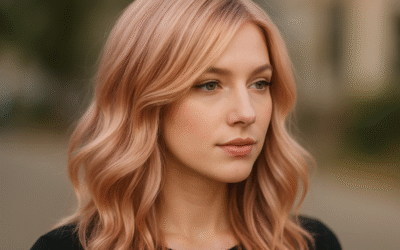 Rose Gold Blond Połączenie Różu i Złota w Blondzie