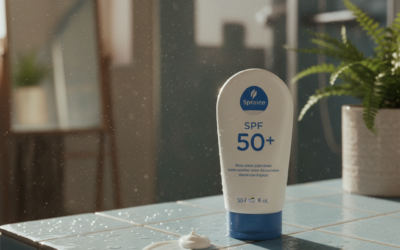 SPF 50 na wilgotną skórę rano bez smug