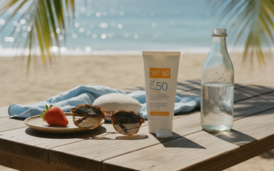 Błędy aplikacji SPF 50 na brodę i nos latem