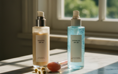 SPF 50 dla skóry naczynkowej: mineralny czy chemiczny?